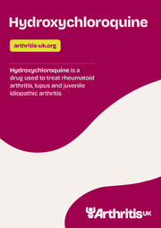 Arthritis UK 'Hydroxychloroquine' booklet cover.