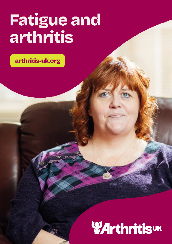 Arthritis UK Fatigue and arthritis booklet cover.