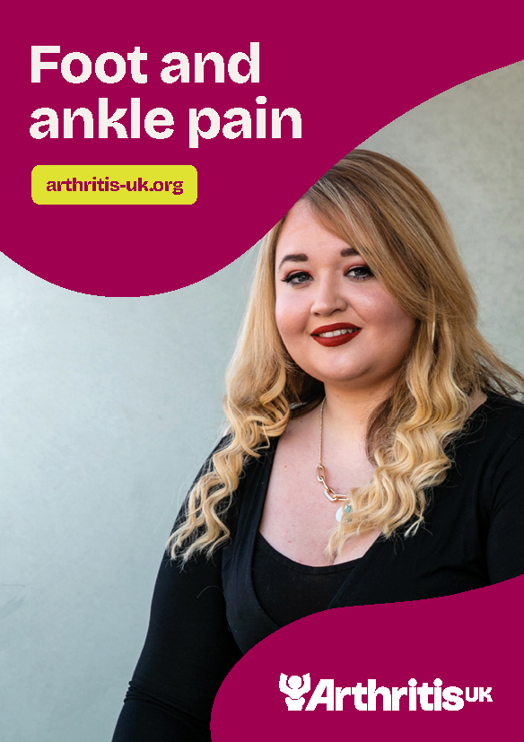 Arthritis UK Foot and ankle pain booklet cover.