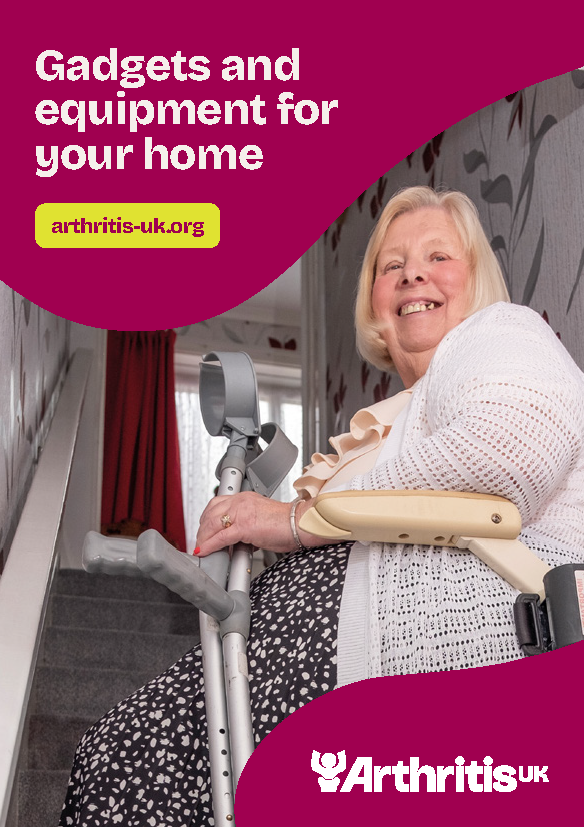 Arthritis UK Gadgets and equipment for your home Booklet cover.