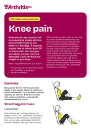 Knee Pain exercise sheet