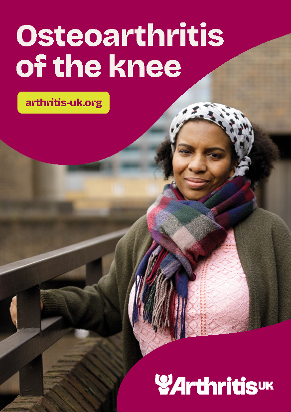 Arthritis UK Osteoarthritis of the knee Booklet cover.