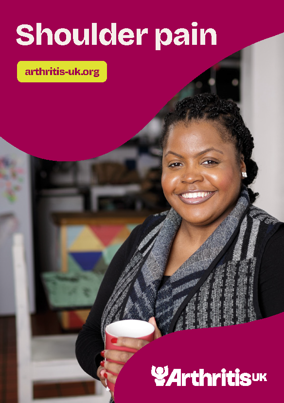 Arthritis UK shoulder pain booklet cover.