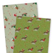Festive Dogs - Wrapping Paper (4 Sheets, 2 designs)