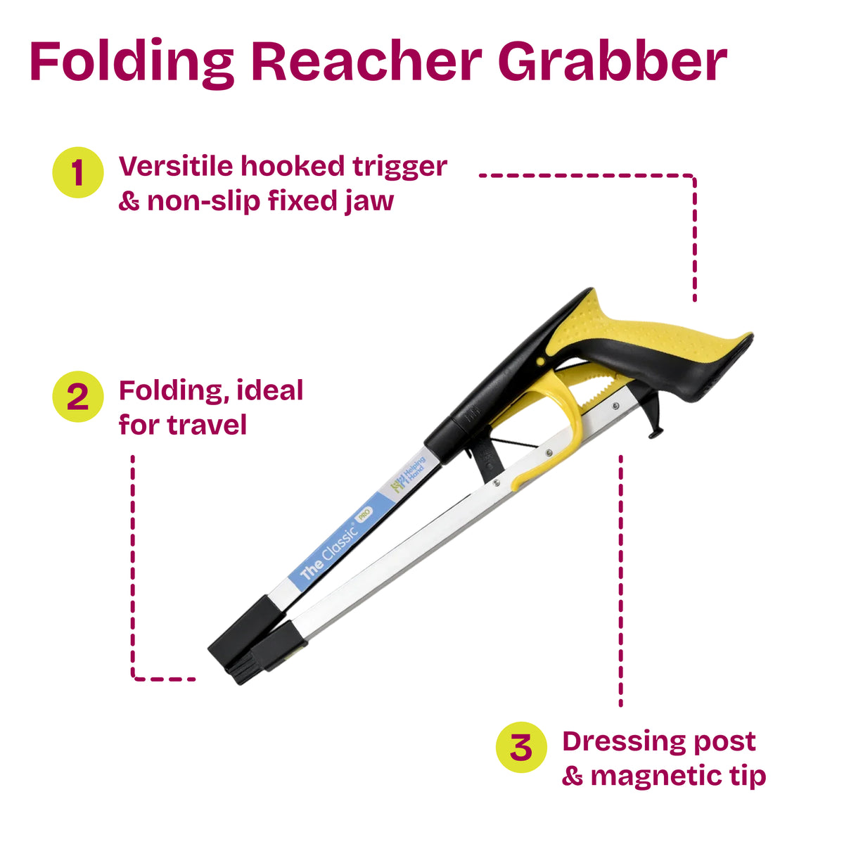 Folding Reacher Grabber