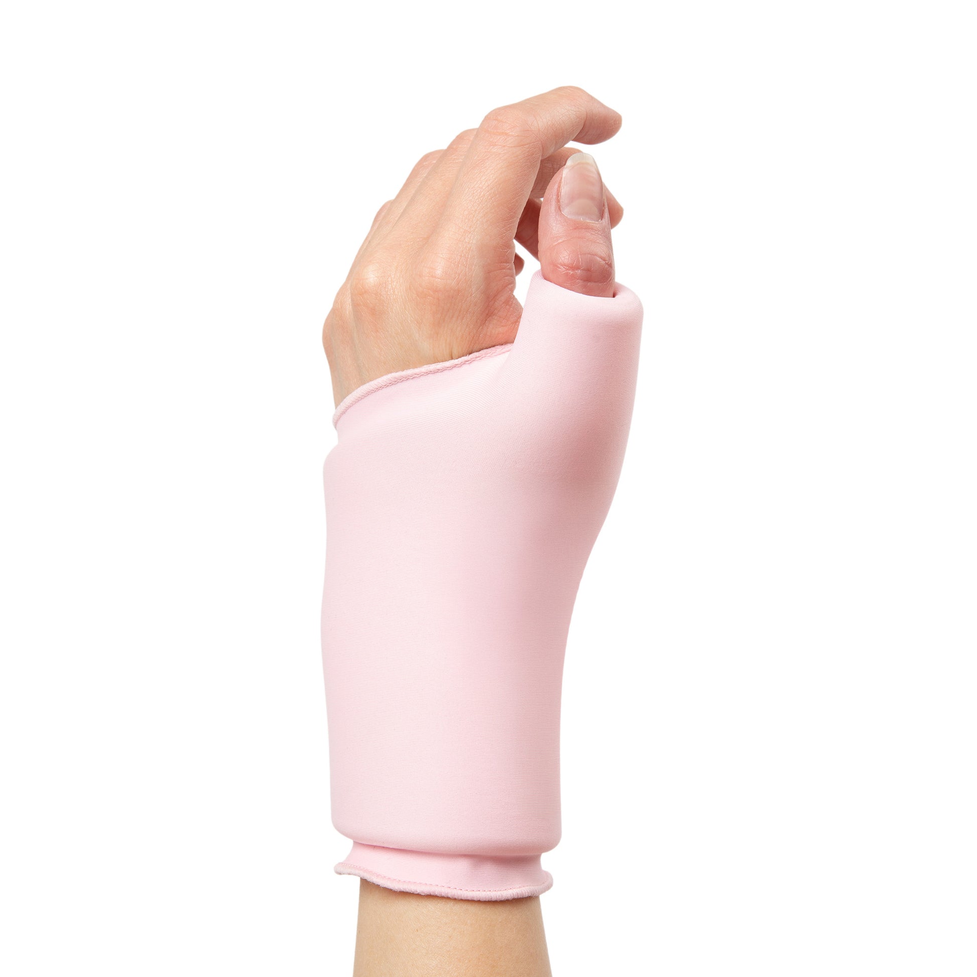Pink Grace and Able Cooling Compression Sleeve For Thumb & Wrist Pain on a white background