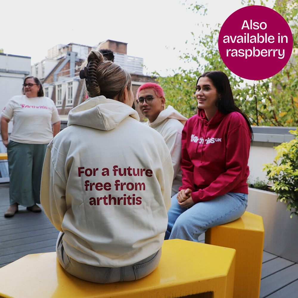 Arthritis UK Unisex Hoodie Off White