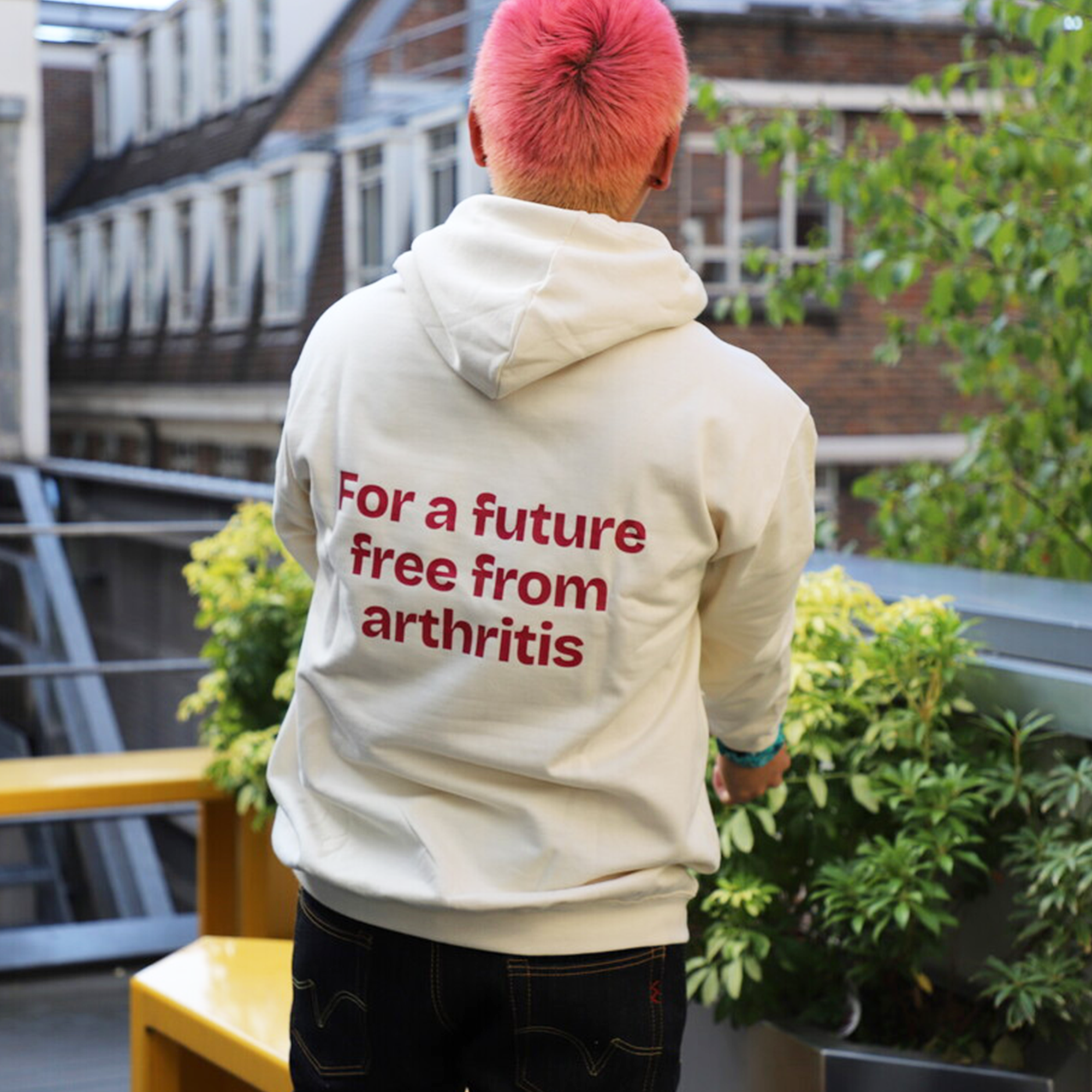 Arthritis UK Unisex Hoodie Off White