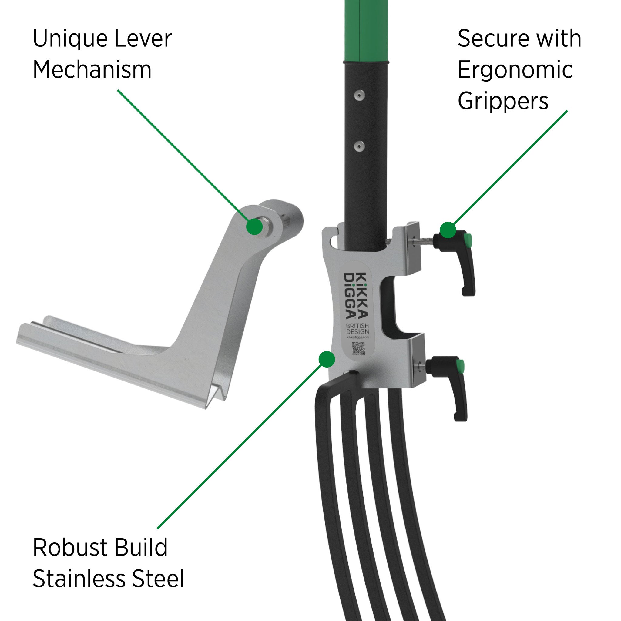 Kikka Digga Portable Gardening Assistant | Reduce Back Strain