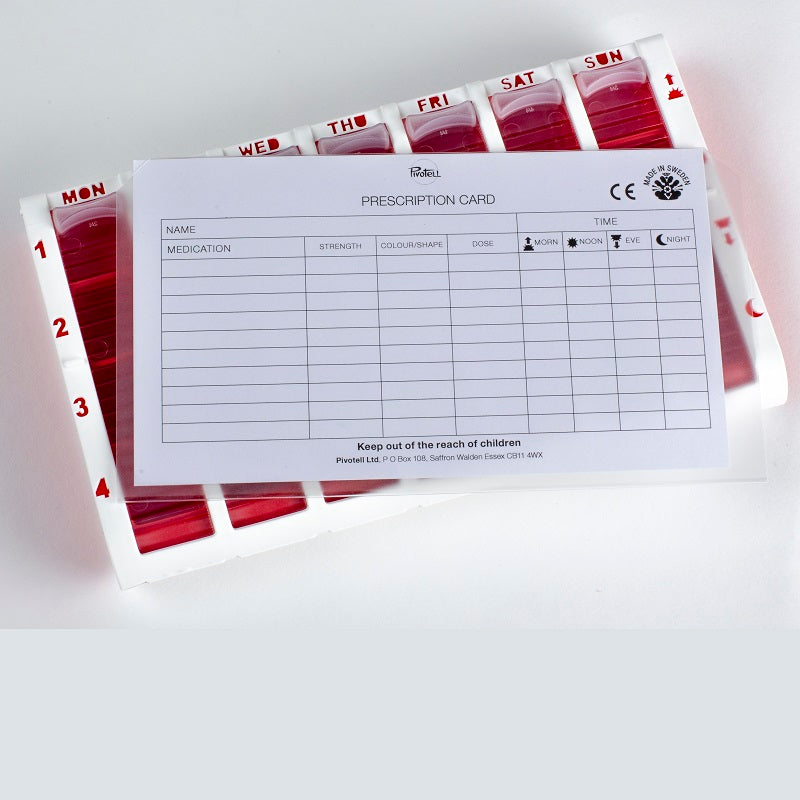 The Pivotell Weekly Pill Organiser
