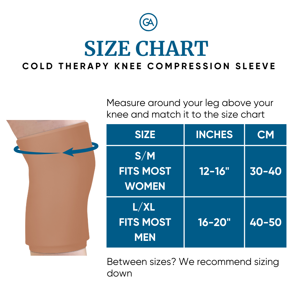 Cooling Compression Sleeve For Knee Pain