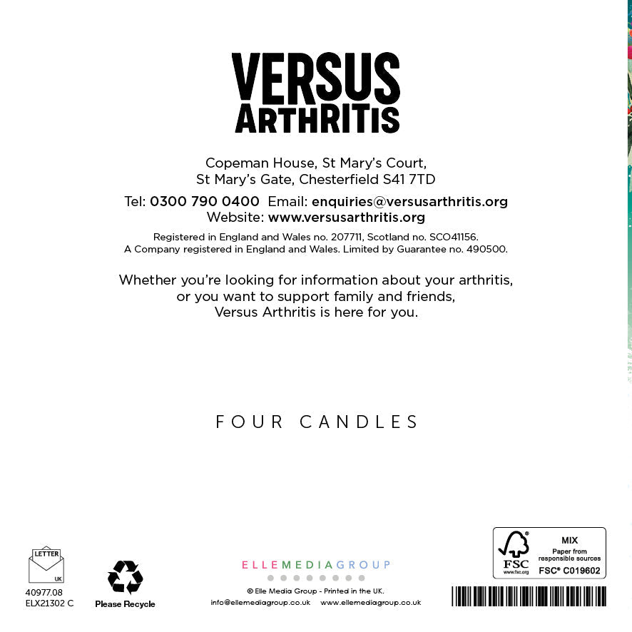 Four candles - Christmas card (10 pack)